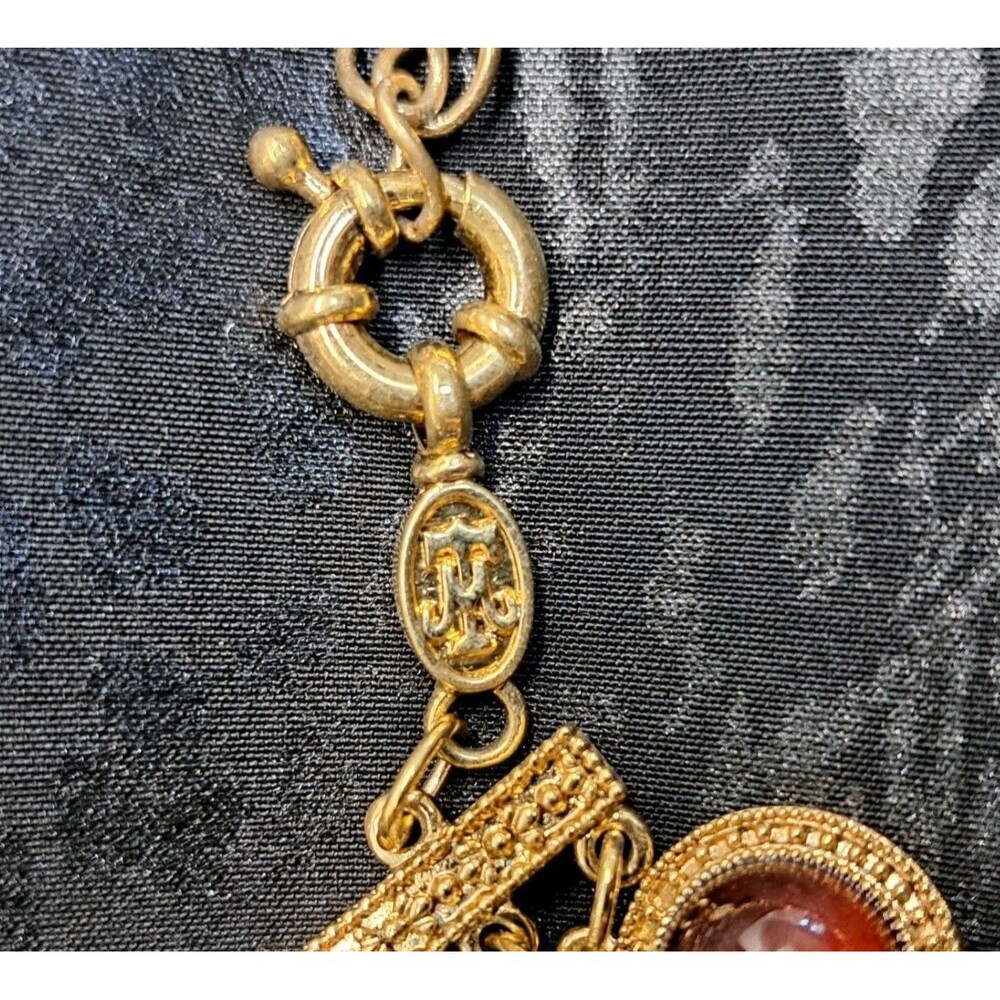 Miss Tina By Tina Knowles Warm -toned cabochons and simulated pearl accents... - Picture 4 of 5